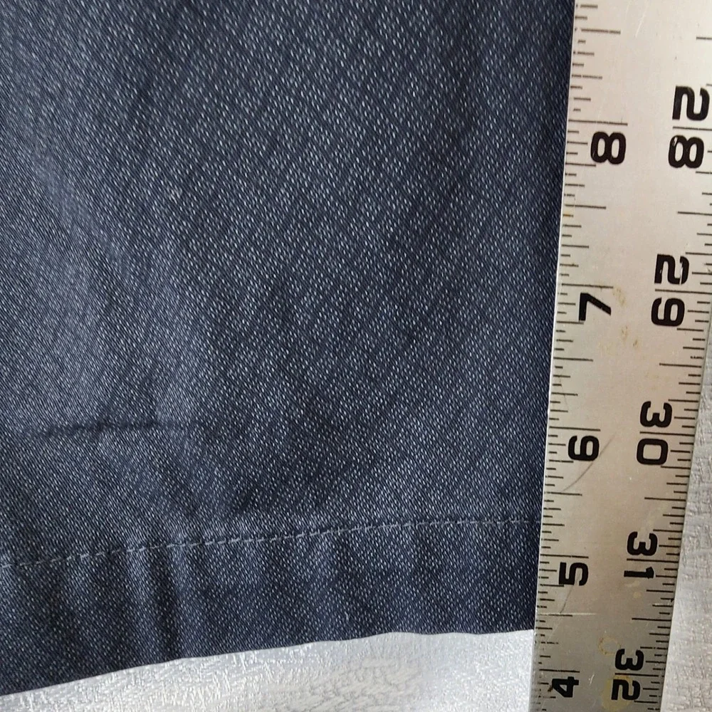 Banana Republic 32x34 Blue Fulton Skinny Chino Geo Print Stretch Pants Mens Slim
